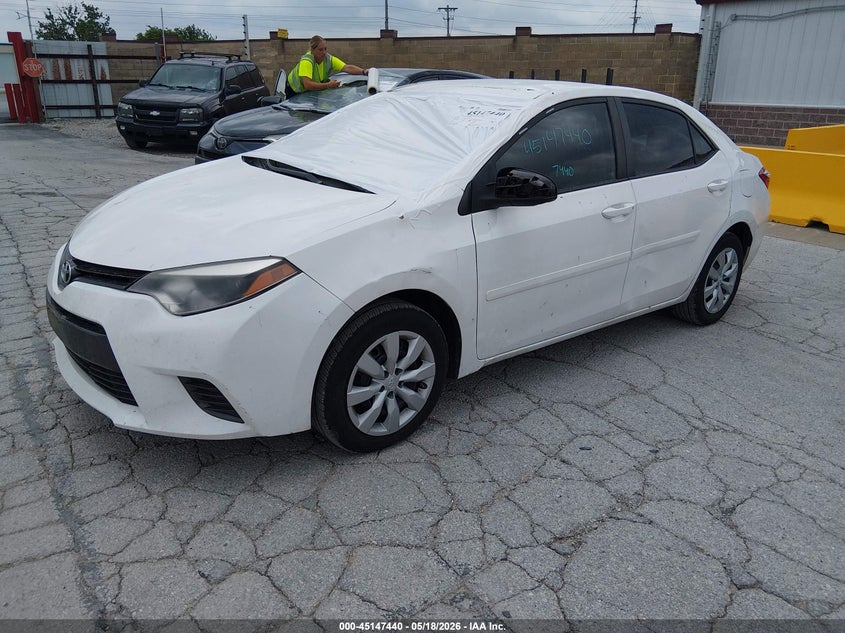 2016 Toyota Corolla VIN 5YFBURHE0GP547125 IAAI salvage auction — HAIL, Salvage (Missouri), sold $2,300 on 2026-07-27 (photo 2)