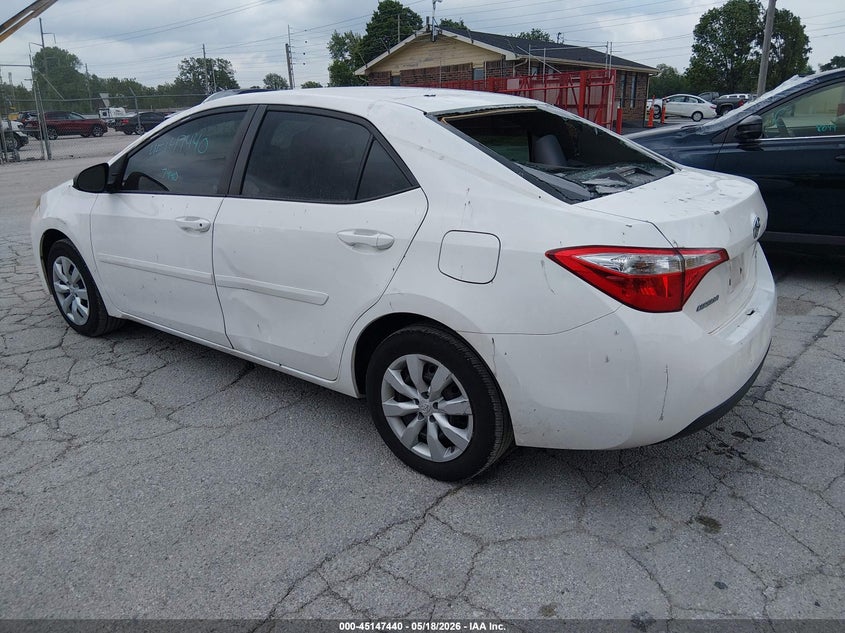 2016 Toyota Corolla VIN 5YFBURHE0GP547125 IAAI salvage auction — HAIL, Salvage (Missouri), sold $2,300 on 2026-07-27 (photo 3)