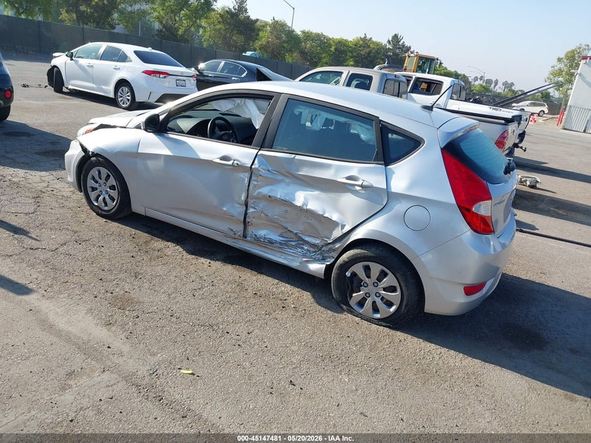 2017 Hyundai Accent VIN KMHCT5AE2HU349365 IAAI salvage auction — SIDE, Salvage (California), sold $1,000 on 2026-07-27 (photo 3)