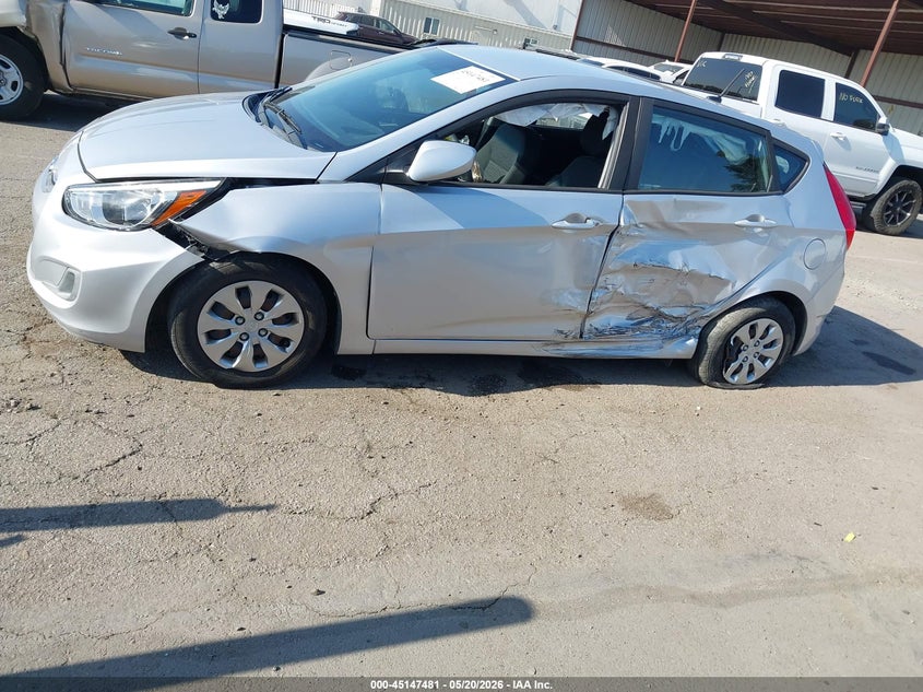 2017 Hyundai Accent VIN KMHCT5AE2HU349365 IAAI salvage auction — SIDE, Salvage (California), sold $1,000 on 2026-07-27 (photo 6)