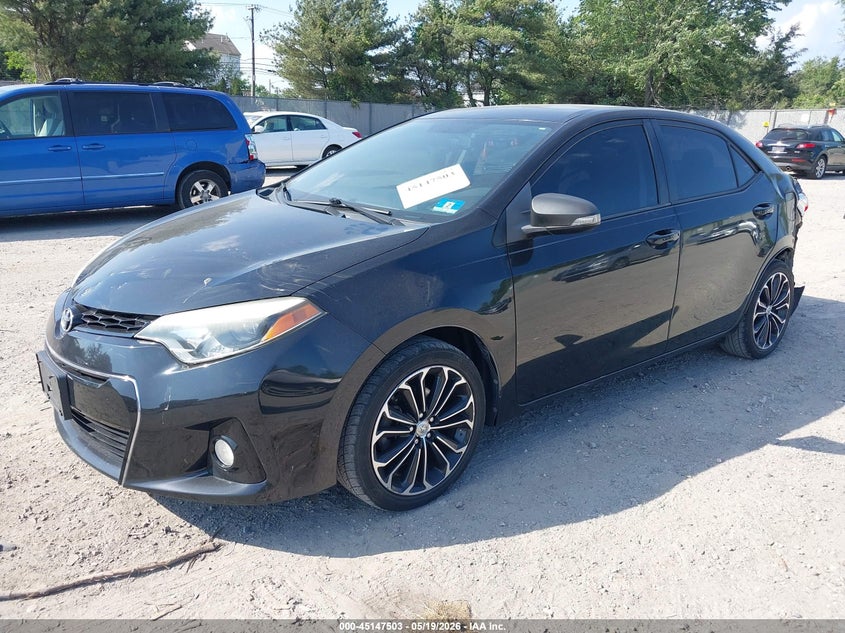 2014 Toyota Corolla VIN 5YFBURHE6EP131352 IAAI salvage auction — LEFT REAR, Salvage (New Jersey), sold $3,550 on 2026-07-07 (photo 2)