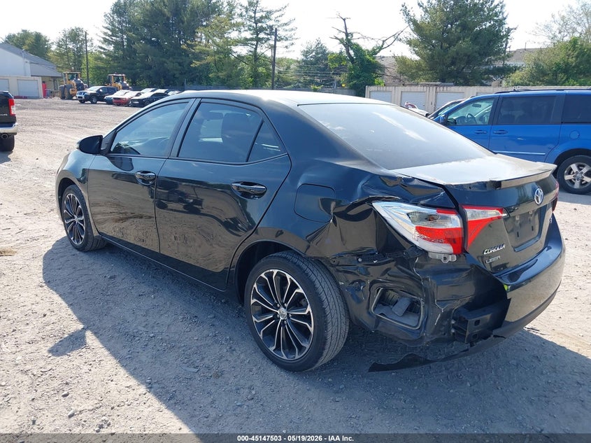 2014 Toyota Corolla VIN 5YFBURHE6EP131352 IAAI salvage auction — LEFT REAR, Salvage (New Jersey), sold $3,550 on 2026-07-07 (photo 3)