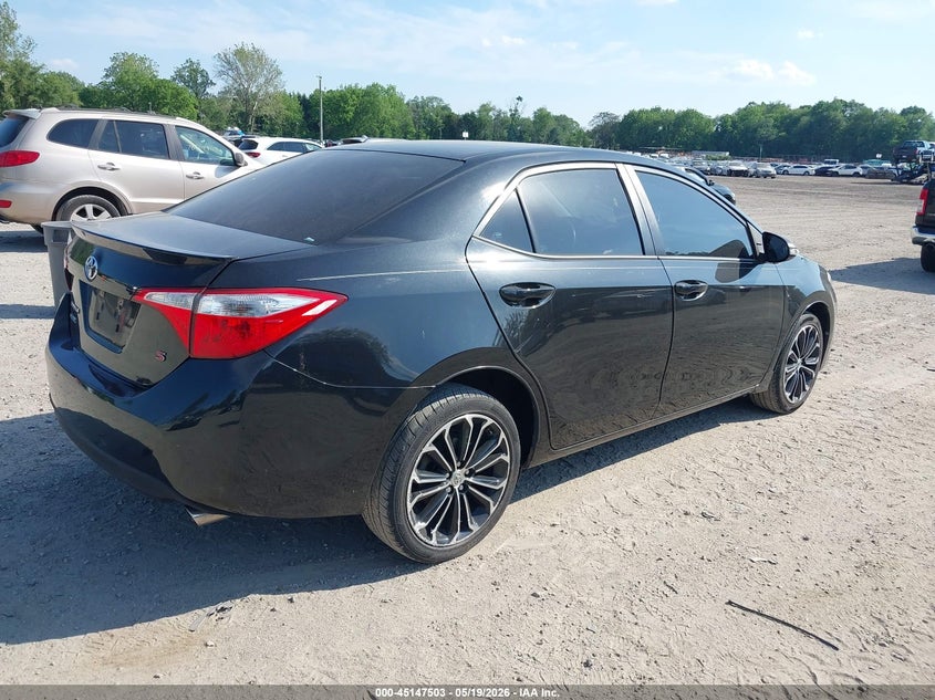 2014 Toyota Corolla VIN 5YFBURHE6EP131352 IAAI salvage auction — LEFT REAR, Salvage (New Jersey), sold $3,550 on 2026-07-07 (photo 4)