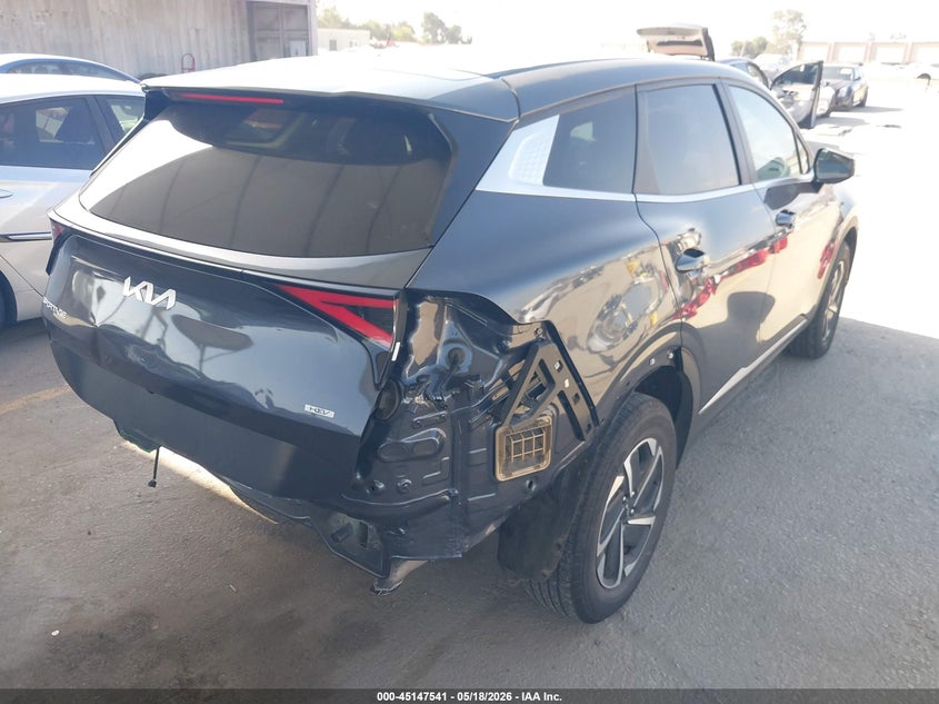 2023 Kia Sportage VIN KNDPUCAG8P7057208 IAAI salvage auction — REAR END, Salvage (California), sold $8,550 on 2026-07-29 (photo 4)