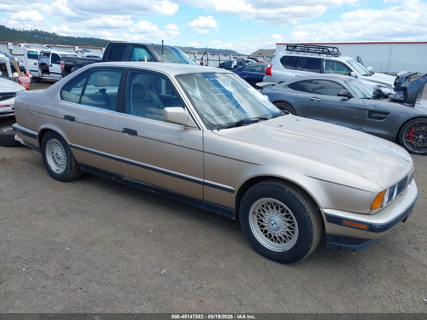1991 BMW 5 series VIN WBAHD231XMBF70587 IAAI salvage auction — NORMAL WEAR, Affidavit In Lieu Of Title (Washington), sold $625 on 2026-07-14 (photo 1)