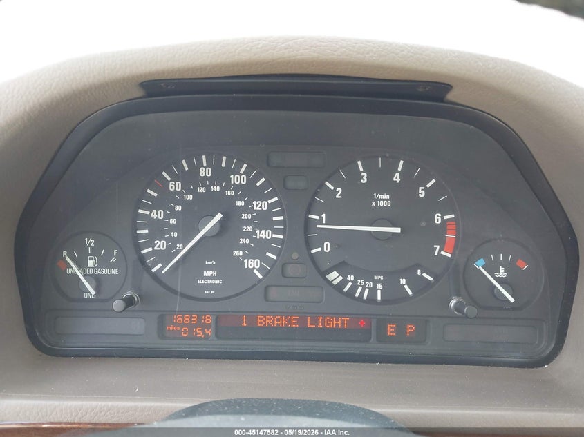 1991 BMW 5 series VIN WBAHD231XMBF70587 IAAI salvage auction — NORMAL WEAR, Affidavit In Lieu Of Title (Washington), sold $625 on 2026-07-14 (photo 7)