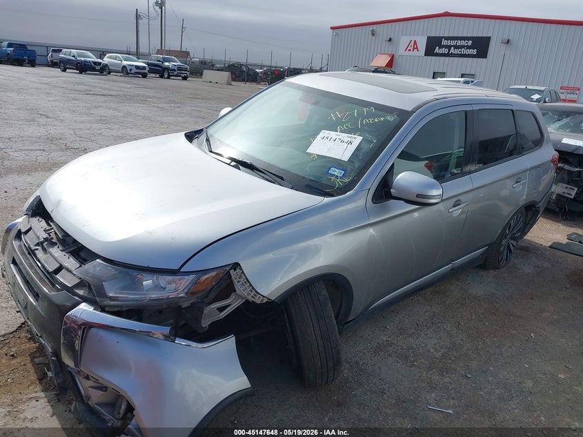 2019 Mitsubishi Outlander VIN JA4AD3A37KZ006437 IAAI salvage auction — FRONT END, Original (Texas), sold $1,200 on 2026-07-21 (photo 2)