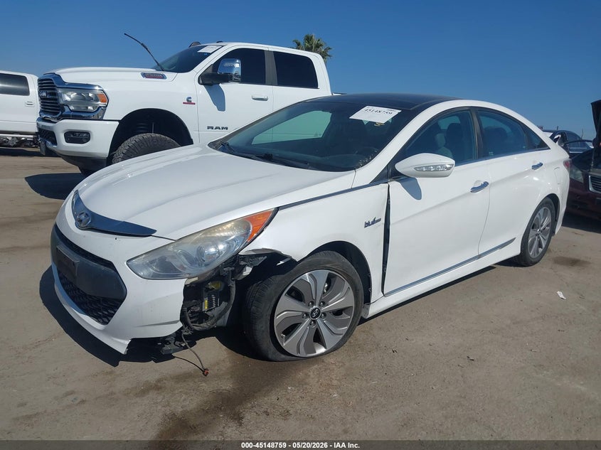 2015 Hyundai Sonata VIN KMHEC4A40FA126184 IAAI salvage auction — LEFT FRONT, Salvage (California), sold $525 on 2026-07-15 (photo 2)