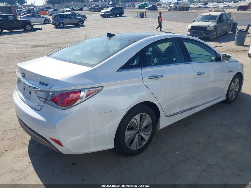 2015 Hyundai Sonata VIN KMHEC4A40FA126184 IAAI salvage auction — LEFT FRONT, Salvage (California), sold $525 on 2026-07-15 (photo 4)