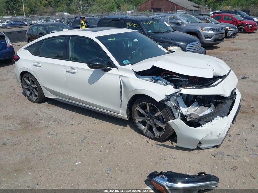 2026 Honda Civic VIN JHMFL4H90TX001218 IAAI salvage auction — FRONT END, Salvage (Massachusetts), sold $7,300 on 2026-07-24 (photo 1)