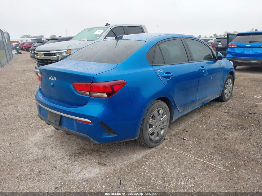 2023 Kia Rio VIN 3KPA24AD1PE561199 IAAI salvage auction — HAIL, Original (Texas), sold $4,400 on 2026-07-09 (photo 4)