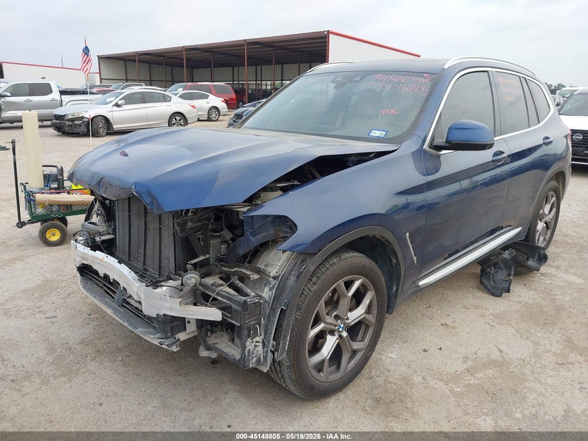 2021 BMW X3 VIN 5UXTY3C03M9H85068 IAAI salvage auction — FRONT END, Original (Texas), sold $8,000 on 2026-07-28 (photo 2)