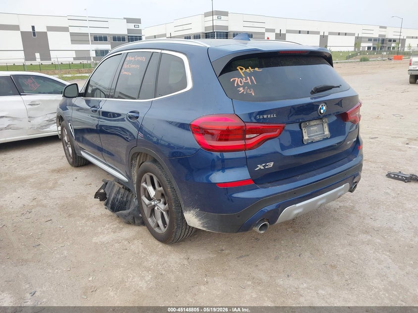 2021 BMW X3 VIN 5UXTY3C03M9H85068 IAAI salvage auction — FRONT END, Original (Texas), sold $8,000 on 2026-07-28 (photo 3)