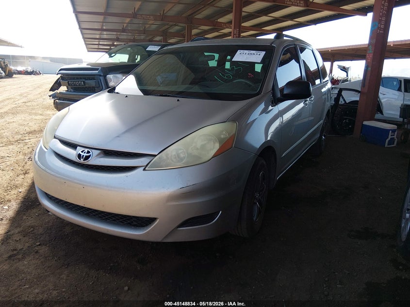 2006 Toyota Sienna VIN 5TDZA23C46S511299 IAAI salvage auction — RIGHT REAR, Salvage (Arizona), sold $750 on 2026-07-07 (photo 2)