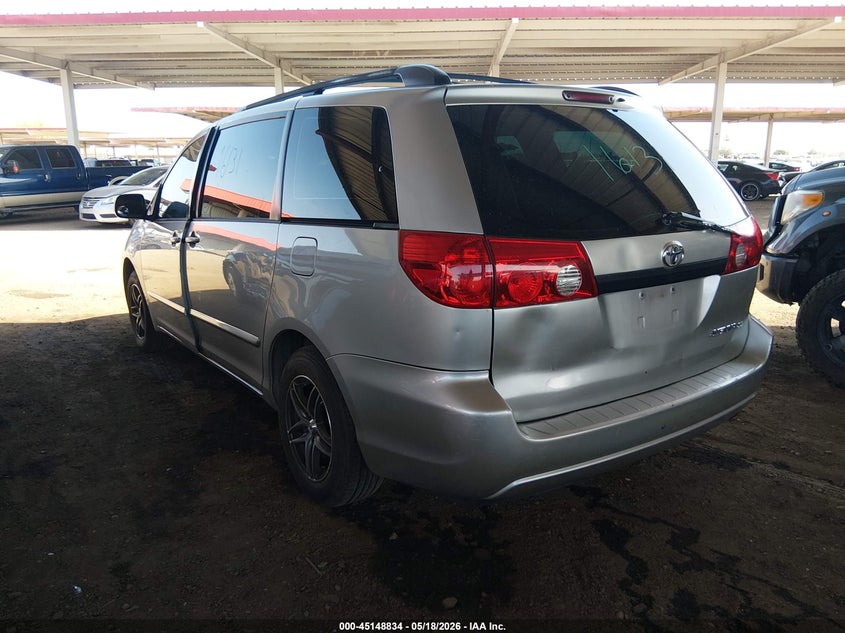 2006 Toyota Sienna VIN 5TDZA23C46S511299 IAAI salvage auction — RIGHT REAR, Salvage (Arizona), sold $750 on 2026-07-07 (photo 3)