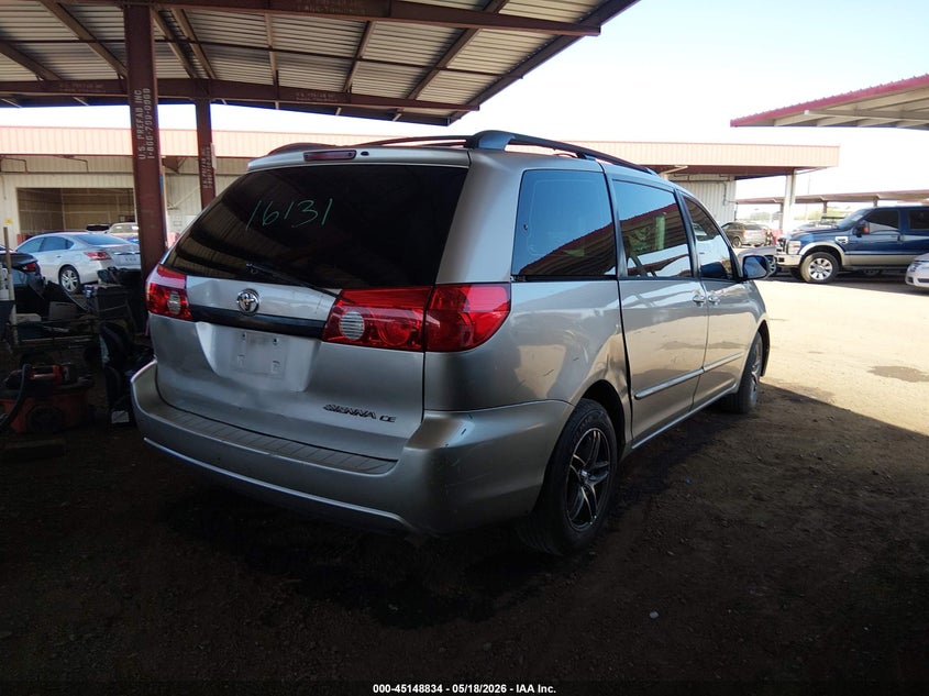 2006 Toyota Sienna VIN 5TDZA23C46S511299 IAAI salvage auction — RIGHT REAR, Salvage (Arizona), sold $750 on 2026-07-07 (photo 4)