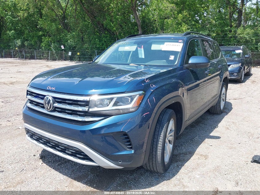2021 Volkswagen Atlas VIN 1V2WP2CA3MC607812 IAAI salvage auction — REAR END, Salvage (Indiana), sold $4,550 on 2026-07-09 (photo 2)