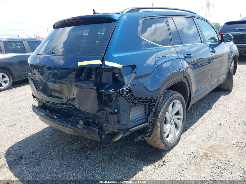 2021 Volkswagen Atlas VIN 1V2WP2CA3MC607812 IAAI salvage auction — REAR END, Salvage (Indiana), sold $4,550 on 2026-07-09 (photo 4)