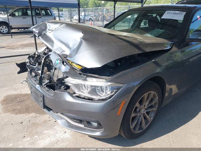 2018 BMW 3er VIN WBA8E5G54JNU47404 IAAI salvage auction — FRONT END, Salvage (Connecticut), sold $350 on 2026-07-30 (photo 6)