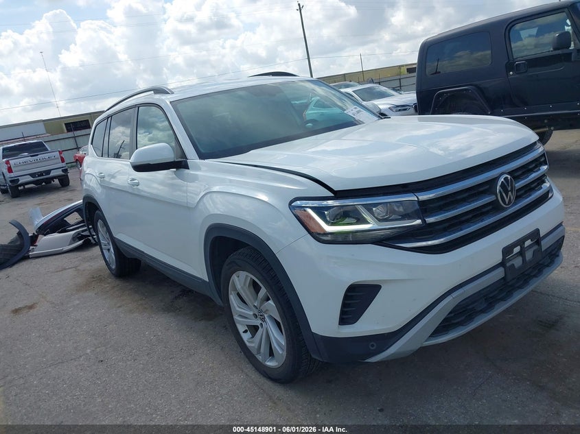 2022 Volkswagen Atlas VIN 1V2HR2CA2NC551916 IAAI salvage auction — REAR END, Original (Texas), sold $7,100 on 2026-07-29 (photo 1)