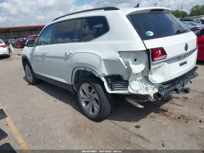 2022 Volkswagen Atlas VIN 1V2HR2CA2NC551916 IAAI salvage auction — REAR END, Original (Texas), sold $7,100 on 2026-07-29 (photo 3)