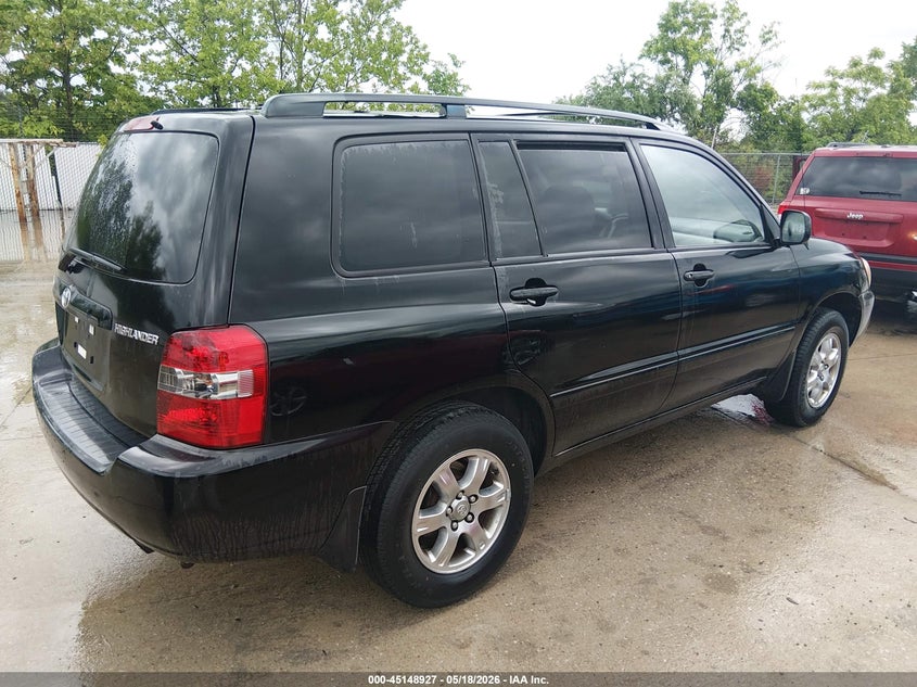 2006 Toyota Highlander VIN JTEDP21A960105267 IAAI salvage auction — NORMAL WEAR, Clear (Missouri), sold $575 on 2026-07-14 (photo 4)