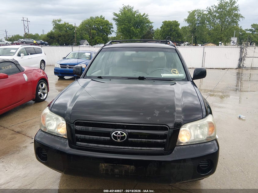 2006 Toyota Highlander VIN JTEDP21A960105267 IAAI salvage auction — NORMAL WEAR, Clear (Missouri), sold $575 on 2026-07-14 (photo 6)