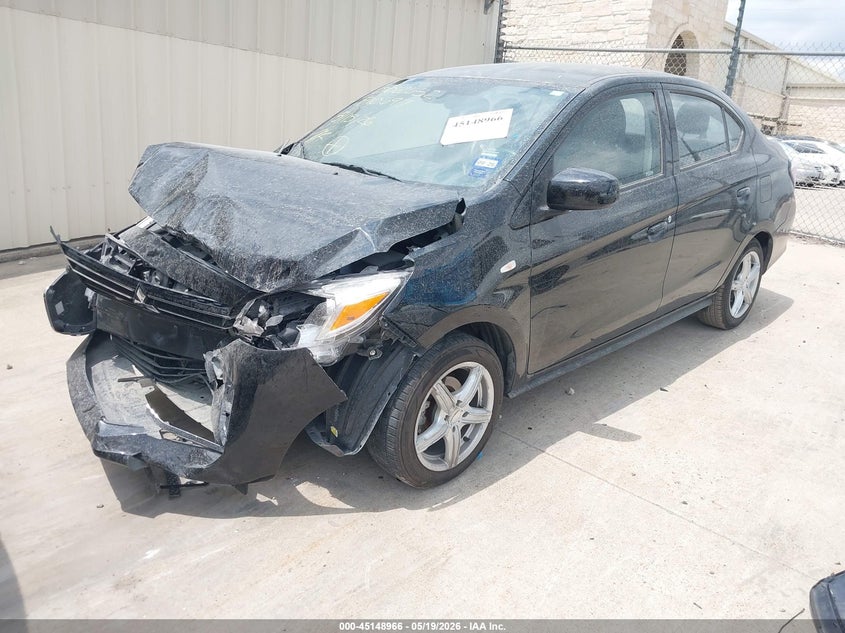 2024 Mitsubishi Mirage VIN ML32FUFJ1RHF10697 IAAI salvage auction — FRONT END, Salvage (Texas), sold $1,900 on 2026-07-29 (photo 2)