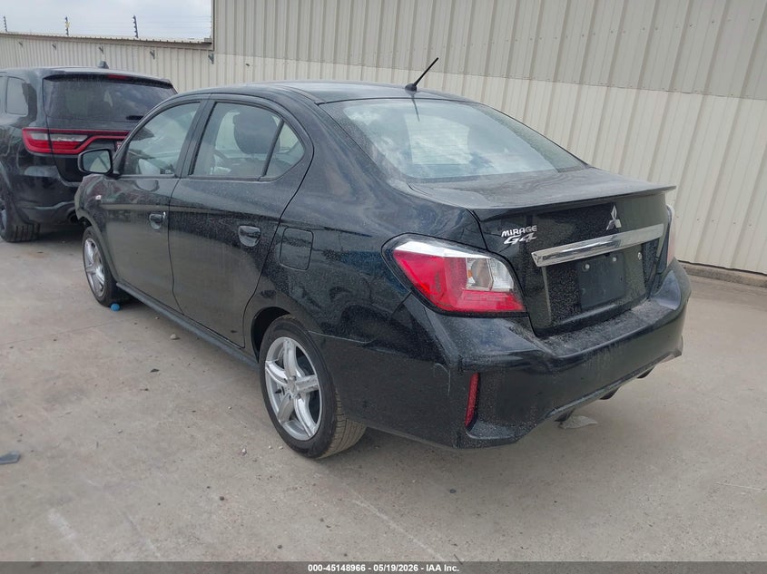 2024 Mitsubishi Mirage VIN ML32FUFJ1RHF10697 IAAI salvage auction — FRONT END, Salvage (Texas), sold $1,900 on 2026-07-29 (photo 3)