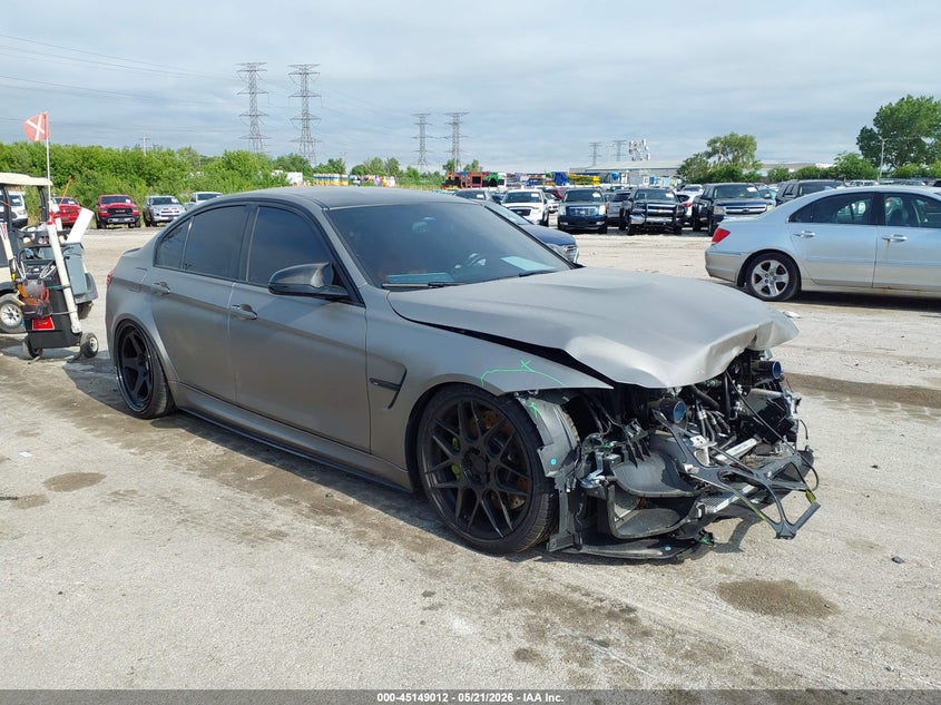2018 BMW M3 VIN WBS8M9C59J5L00961 IAAI salvage auction — FRONT & REAR, Salvage (Illinois), sold $26,800 on 2026-07-06 (photo 1)
