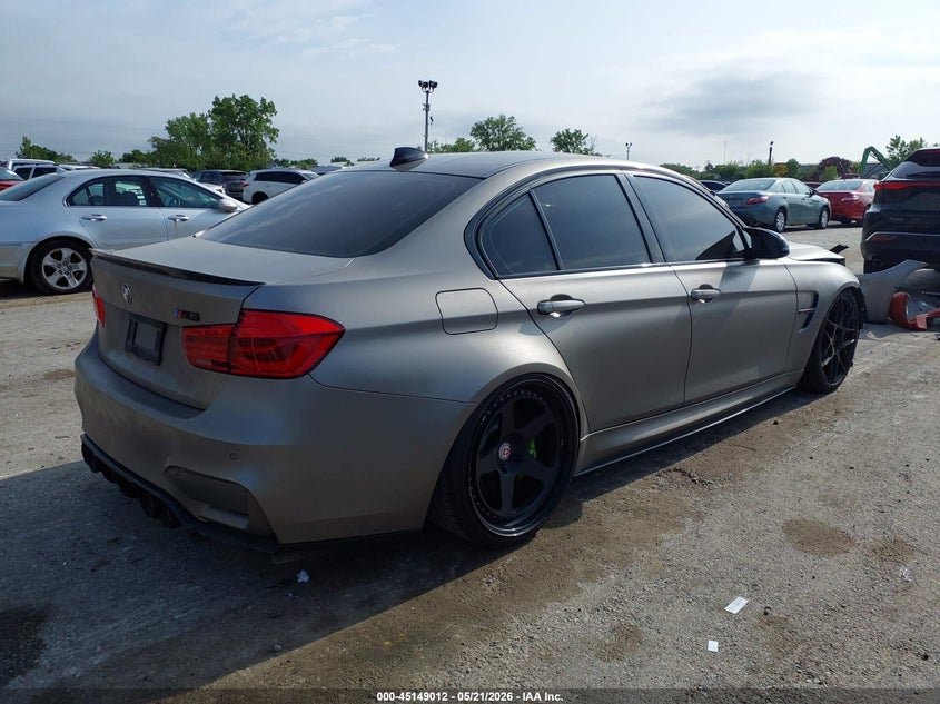 2018 BMW M3 VIN WBS8M9C59J5L00961 IAAI salvage auction — FRONT & REAR, Salvage (Illinois), sold $26,800 on 2026-07-06 (photo 4)