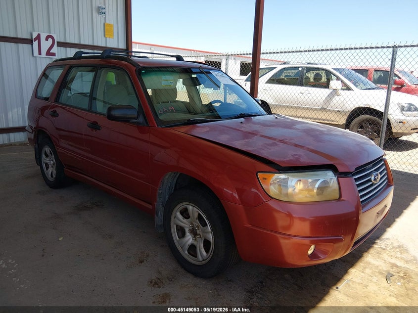 2006 Subaru Forester VIN JF1SG63676H721150 IAAI salvage auction — LEFT FRONT, Original (Texas), sold $575 on 2026-07-29 (photo 1)