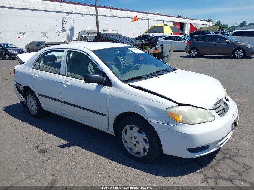 2003 Toyota Corolla VIN 1NXBR32E93Z186025 IAAI salvage auction — FRONT & REAR, Salvage (Oregon), sold $325 on 2026-07-09 (photo 1)