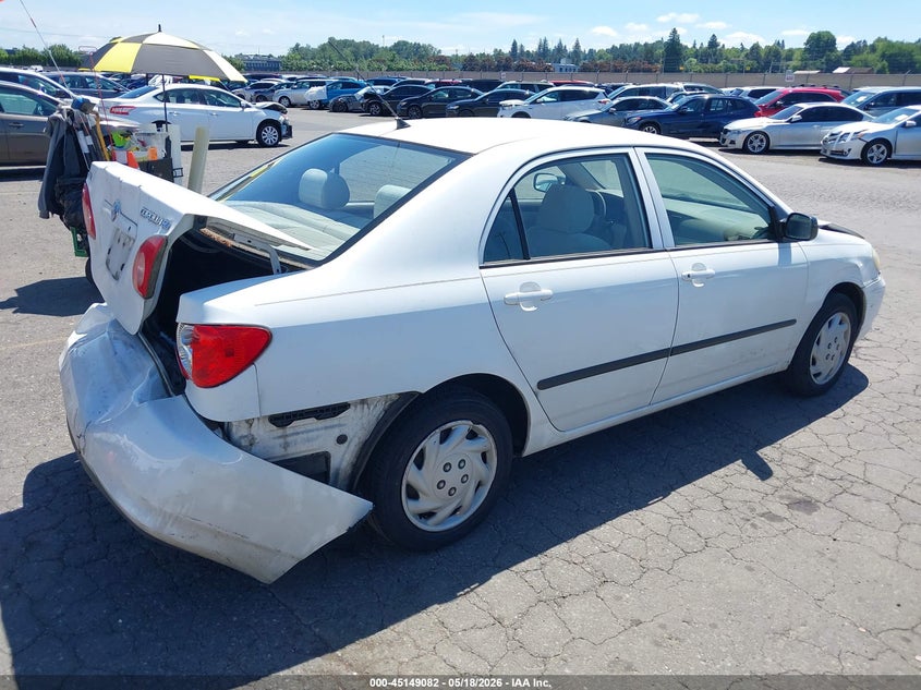 2003 Toyota Corolla VIN 1NXBR32E93Z186025 IAAI salvage auction — FRONT & REAR, Salvage (Oregon), sold $325 on 2026-07-09 (photo 4)
