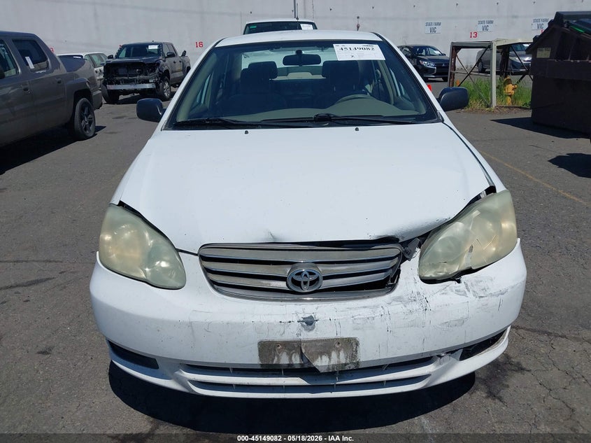 2003 Toyota Corolla VIN 1NXBR32E93Z186025 IAAI salvage auction — FRONT & REAR, Salvage (Oregon), sold $325 on 2026-07-09 (photo 6)