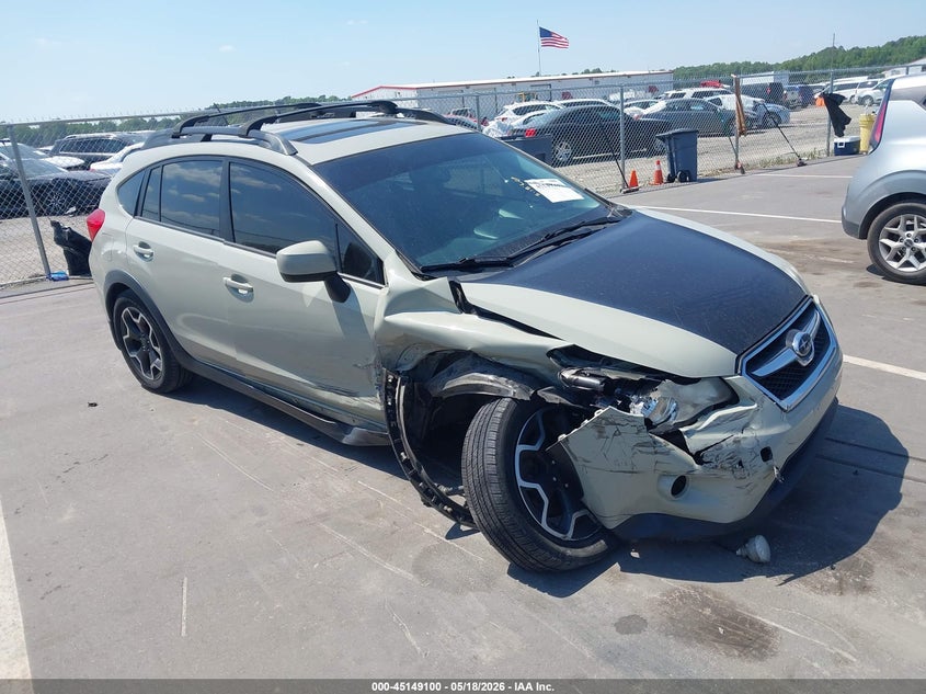 2014 Subaru Xv VIN JF2GPAKC6E8203315 IAAI salvage auction — RIGHT FRONT, Salvage (North Carolina), sold $325 on 2026-07-22 (photo 1)