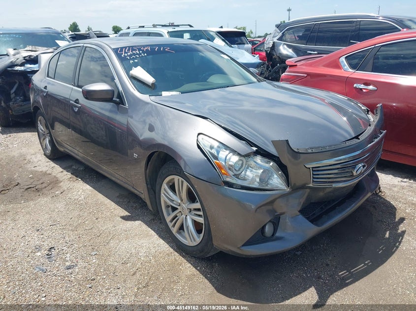 2015 Infiniti Q40 VIN JN1CV6AP3FM500607 IAAI salvage auction — BIO HAZARD, Salvage (Texas), sold $25 on 2026-07-22 (photo 1)