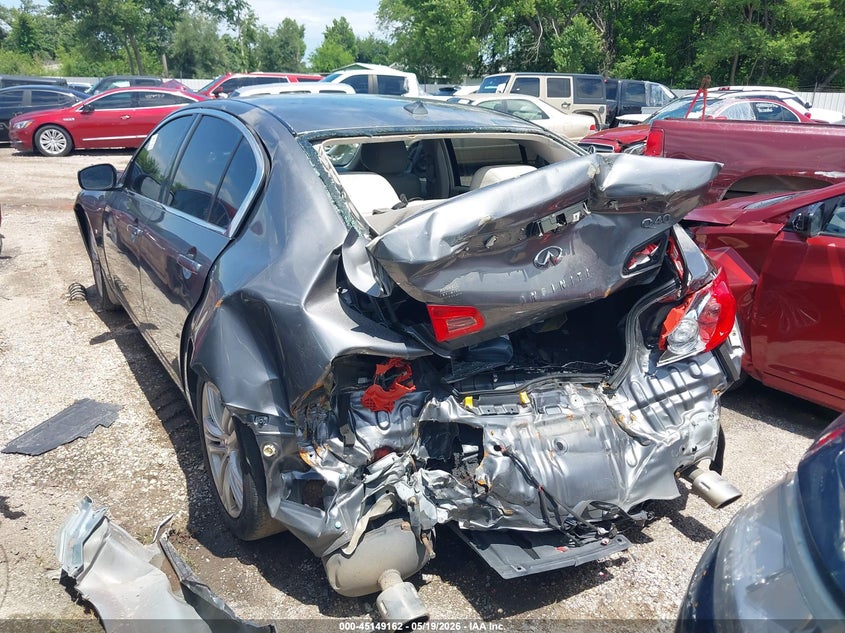 2015 Infiniti Q40 VIN JN1CV6AP3FM500607 IAAI salvage auction — BIO HAZARD, Salvage (Texas), sold $25 on 2026-07-22 (photo 3)