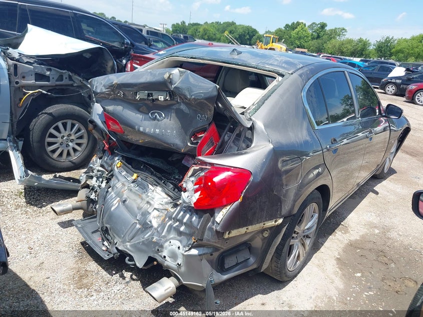2015 Infiniti Q40 VIN JN1CV6AP3FM500607 IAAI salvage auction — BIO HAZARD, Salvage (Texas), sold $25 on 2026-07-22 (photo 4)