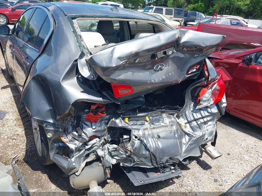 2015 Infiniti Q40 VIN JN1CV6AP3FM500607 IAAI salvage auction — BIO HAZARD, Salvage (Texas), sold $25 on 2026-07-22 (photo 6)