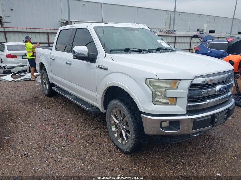 2016 Ford F-150 VIN 1FTEW1EF0GKF29678 IAAI salvage auction — HAIL, Original (Texas), sold $6,550 on 2026-07-18 (photo 1)