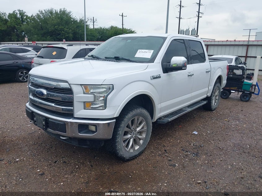2016 Ford F-150 VIN 1FTEW1EF0GKF29678 IAAI salvage auction — HAIL, Original (Texas), sold $6,550 on 2026-07-18 (photo 2)