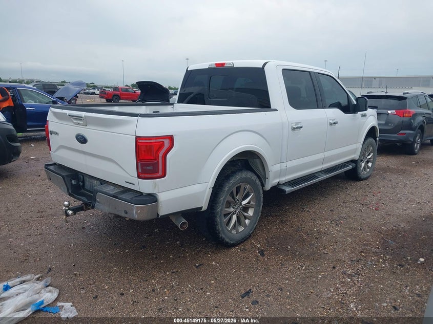 2016 Ford F-150 VIN 1FTEW1EF0GKF29678 IAAI salvage auction — HAIL, Original (Texas), sold $6,550 on 2026-07-18 (photo 4)