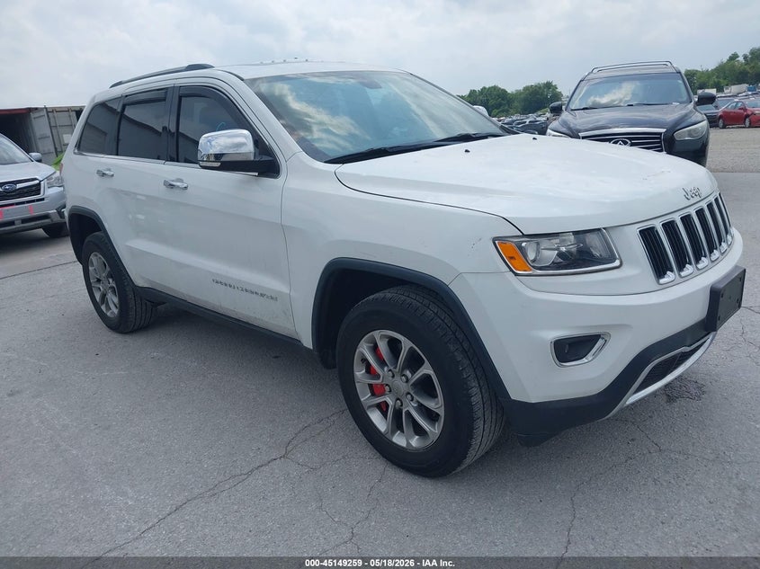2015 Jeep Grand cherokee VIN 1C4RJFBG4FC878426 IAAI salvage auction — HAIL, Clear (Missouri), sold $2,325 on 2026-07-23 (photo 1)