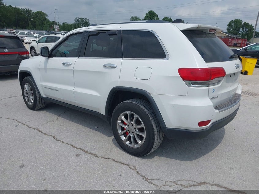 2015 Jeep Grand cherokee VIN 1C4RJFBG4FC878426 IAAI salvage auction — HAIL, Clear (Missouri), sold $2,325 on 2026-07-23 (photo 3)