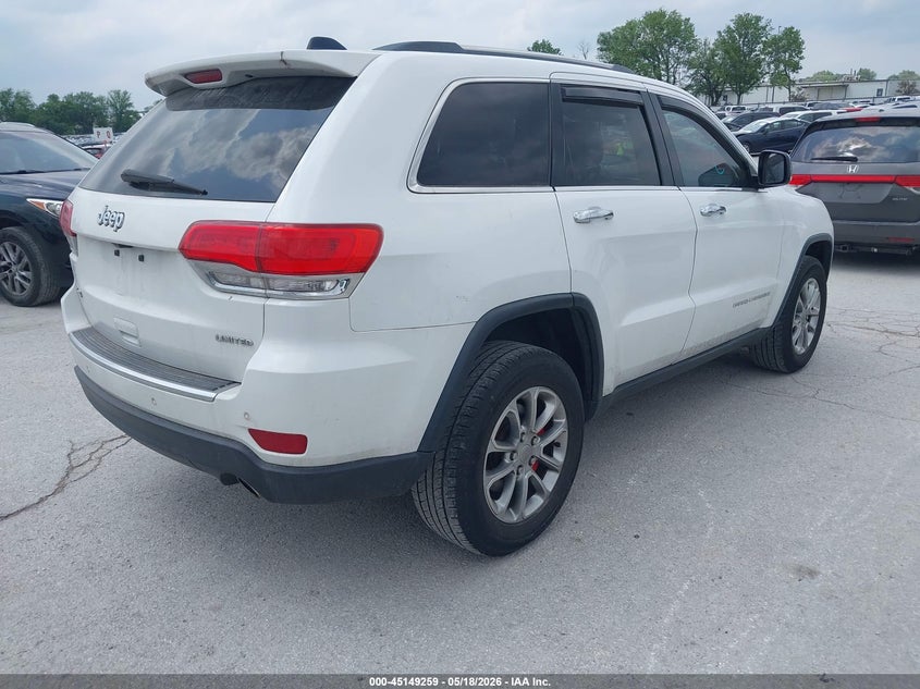 2015 Jeep Grand cherokee VIN 1C4RJFBG4FC878426 IAAI salvage auction — HAIL, Clear (Missouri), sold $2,325 on 2026-07-23 (photo 4)