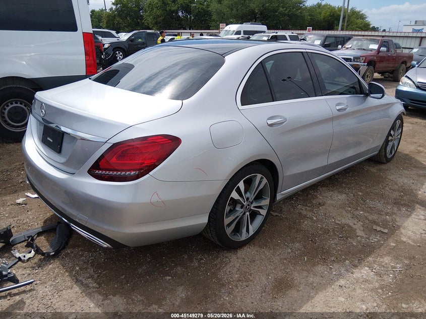 2021 Mercedes-benz C-klasse VIN W1KWF8DB0MR622317 IAAI salvage auction — FRONT END, Salvage (Texas), sold $8,400 on 2026-08-21 (photo 4)