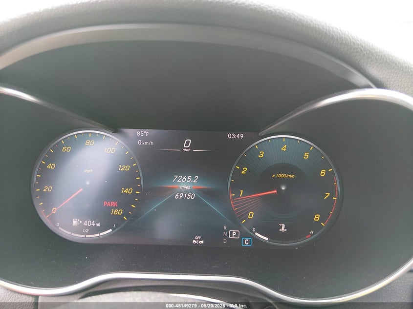 2021 Mercedes-benz C-klasse VIN W1KWF8DB0MR622317 IAAI salvage auction — FRONT END, Salvage (Texas), sold $8,400 on 2026-08-21 (photo 7)