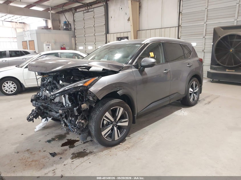 2025 Nissan Rogue VIN JN8BT3CB2SW173442 IAAI salvage auction — FRONT END, Salvage (North Carolina), sold $3,075 on 2026-07-09 (photo 2)