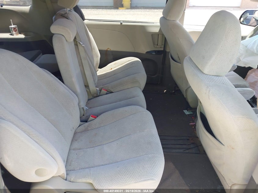2011 Toyota Sienna VIN 5TDKK3DC6BS168489 IAAI salvage auction — FRONT END, Salvage (North Carolina), sold $700 on 2026-07-09 (photo 8)